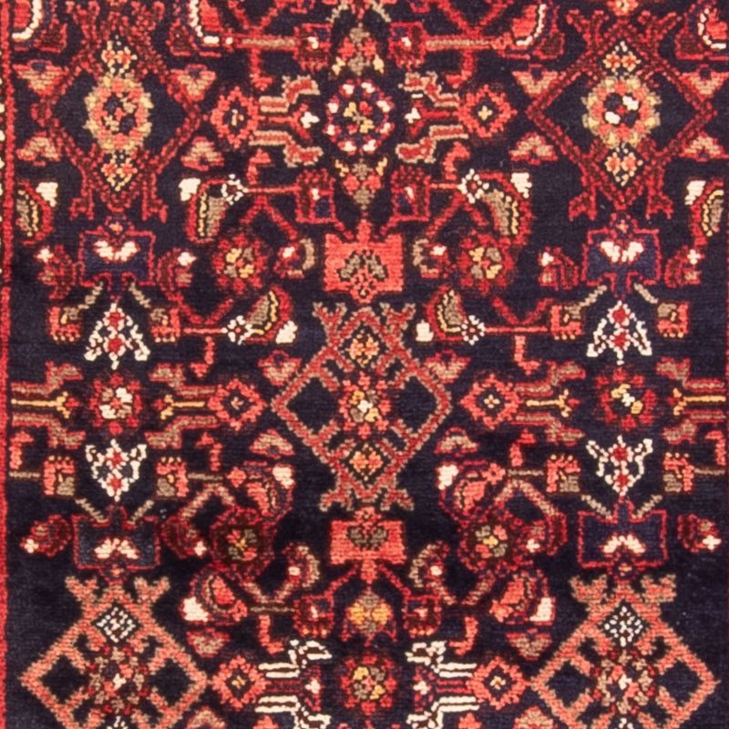 Løber Persisk tæppe - Nomadisk - 412 x 105 cm - mørkeblå