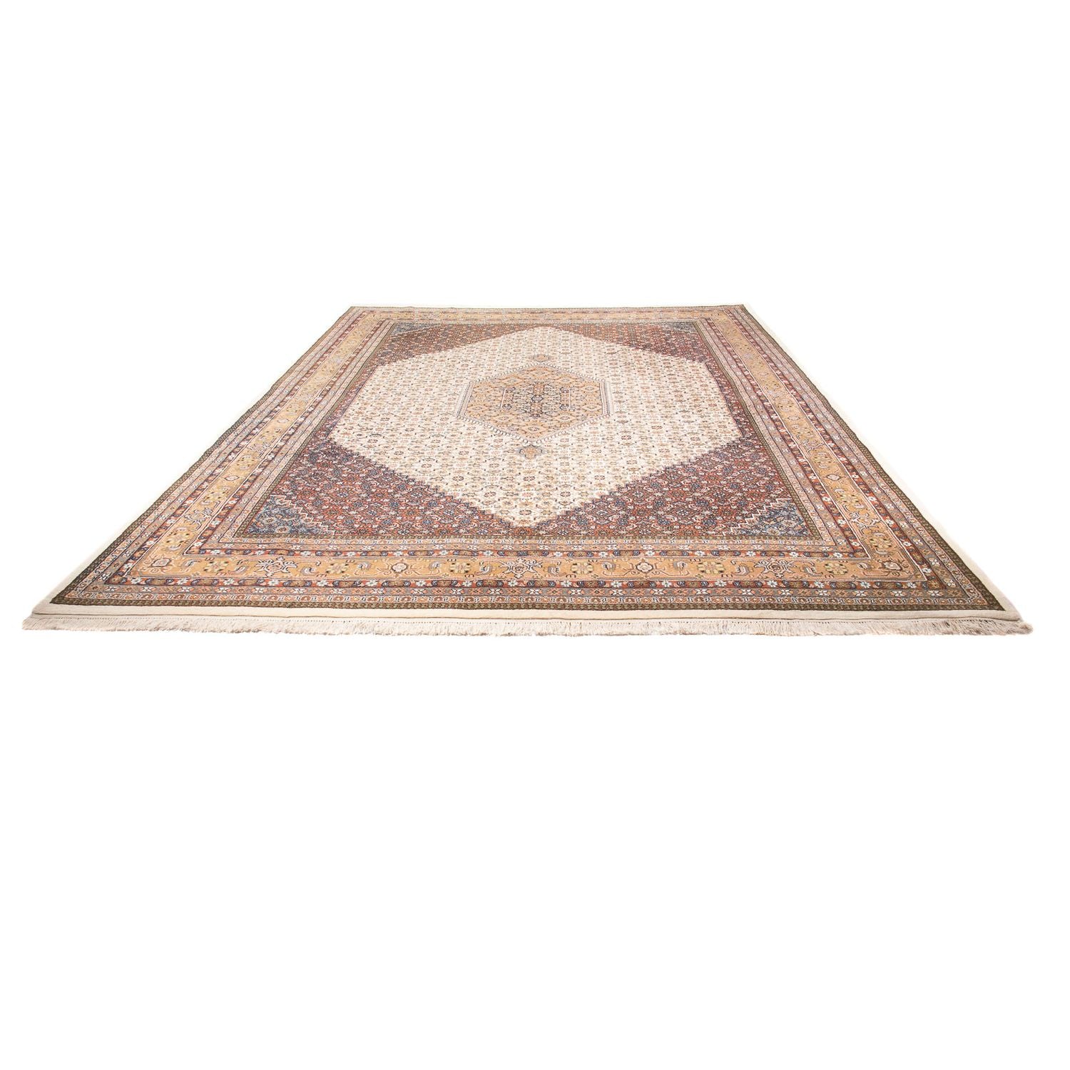 Orientalsk tæppe - Bijar - Indus - 415 x 300 cm - beige