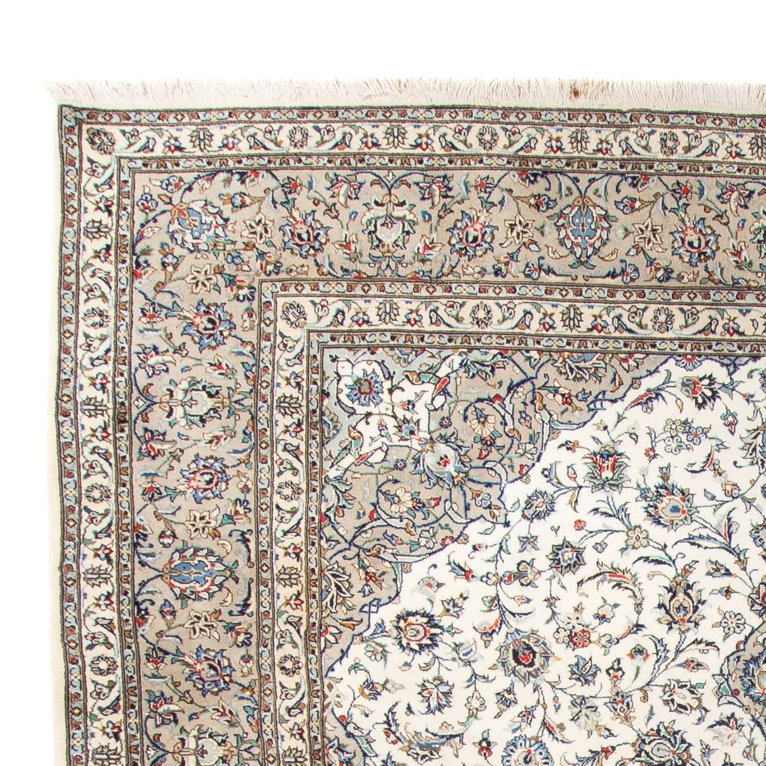 Persisk tæppe - Keshan - 356 x 250 cm - beige