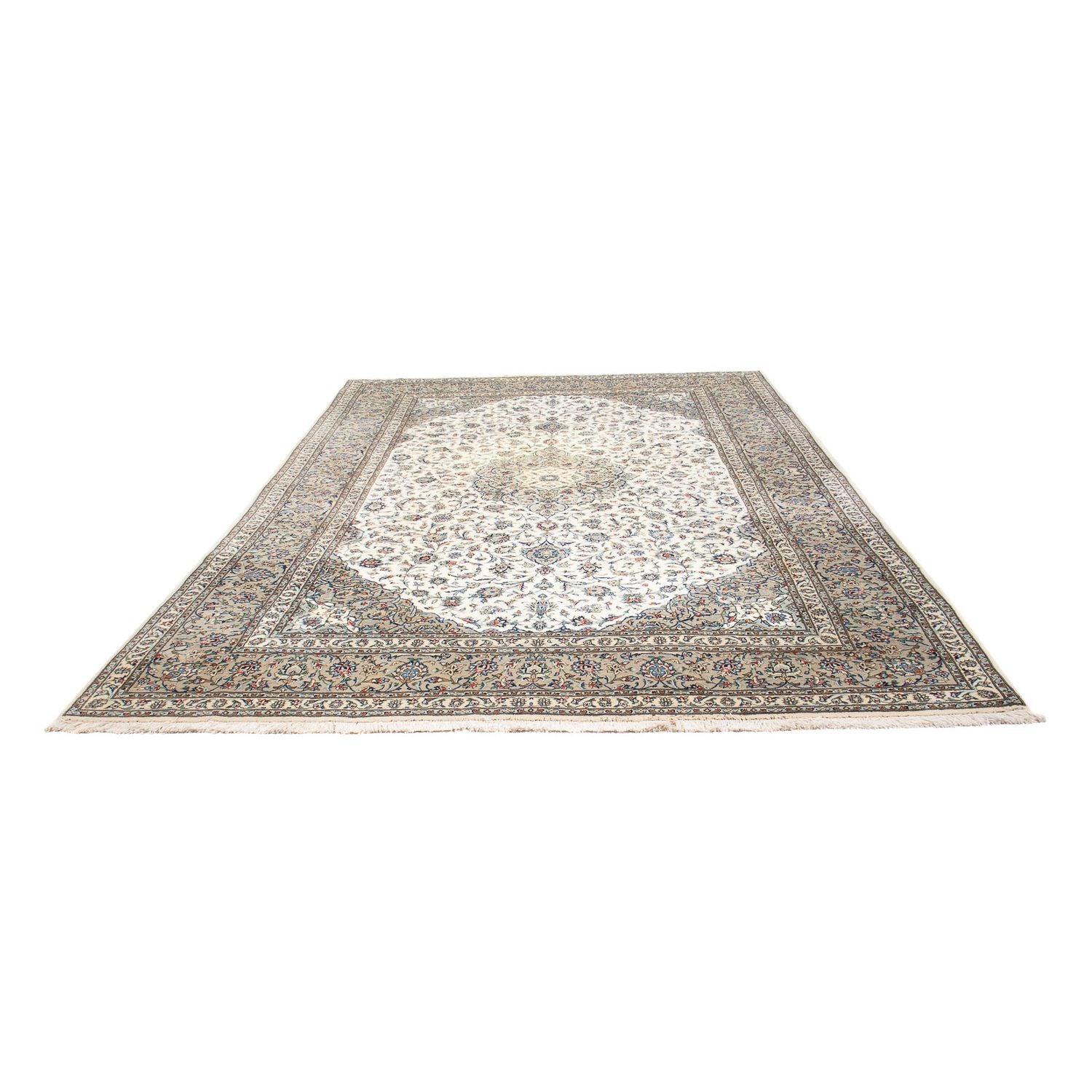 Persisk tæppe - Keshan - 356 x 250 cm - beige