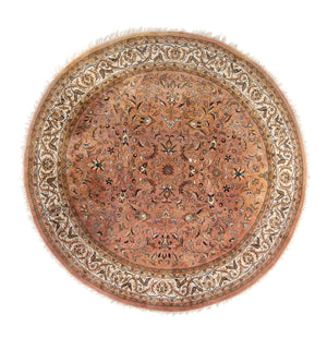 Orientalsk tæppe - Indus rundt  - 245 x 245 cm - laks