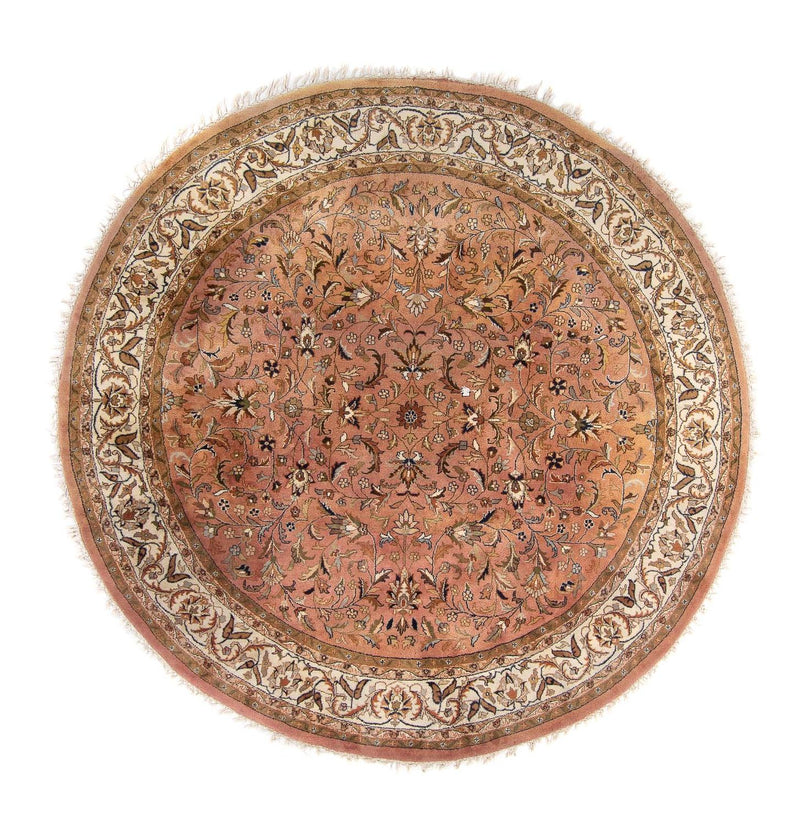 Orientalsk tæppe - Indus rundt  - 245 x 245 cm - laks