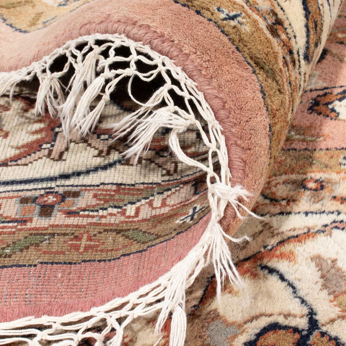 Orientalsk tæppe - Indus rundt  - 245 x 245 cm - laks