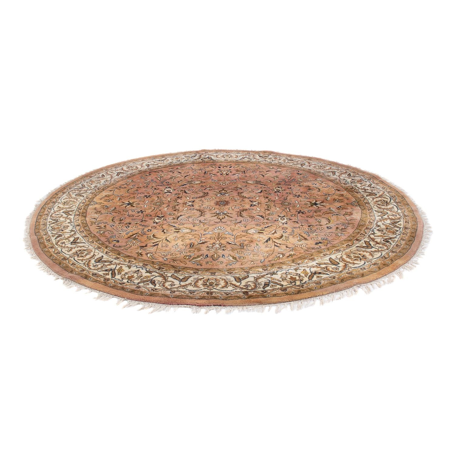Orientalsk tæppe - Indus rundt  - 245 x 245 cm - laks