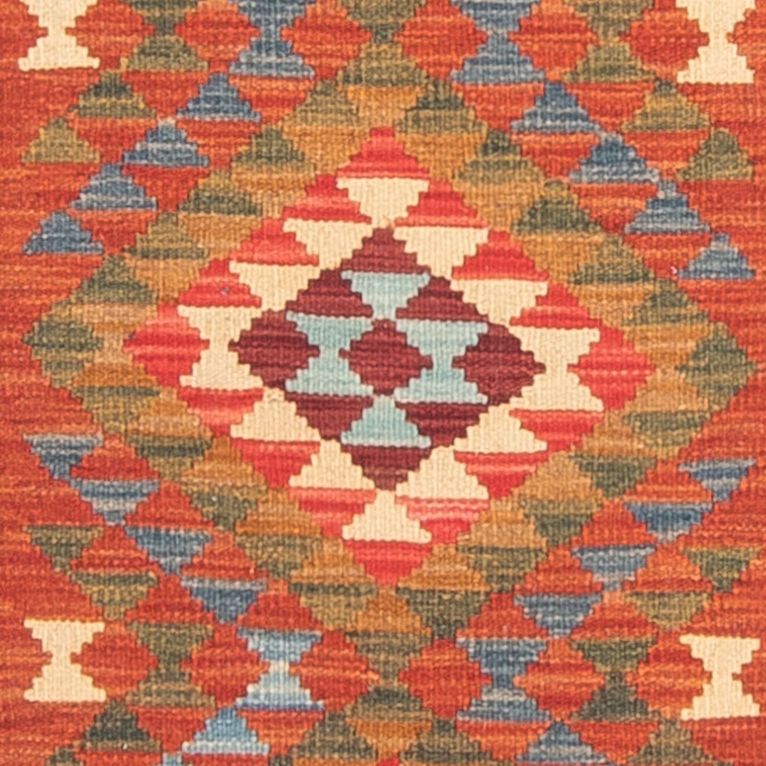 Løber Kelim Carpet - Splash - 300 x 80 cm - flerfarvet
