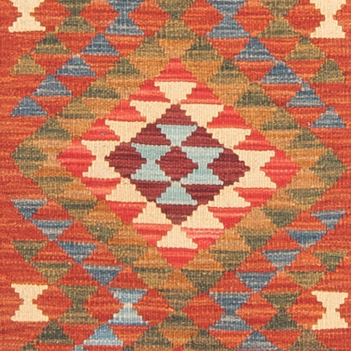 Løber Kelim Carpet - Splash - 300 x 80 cm - flerfarvet