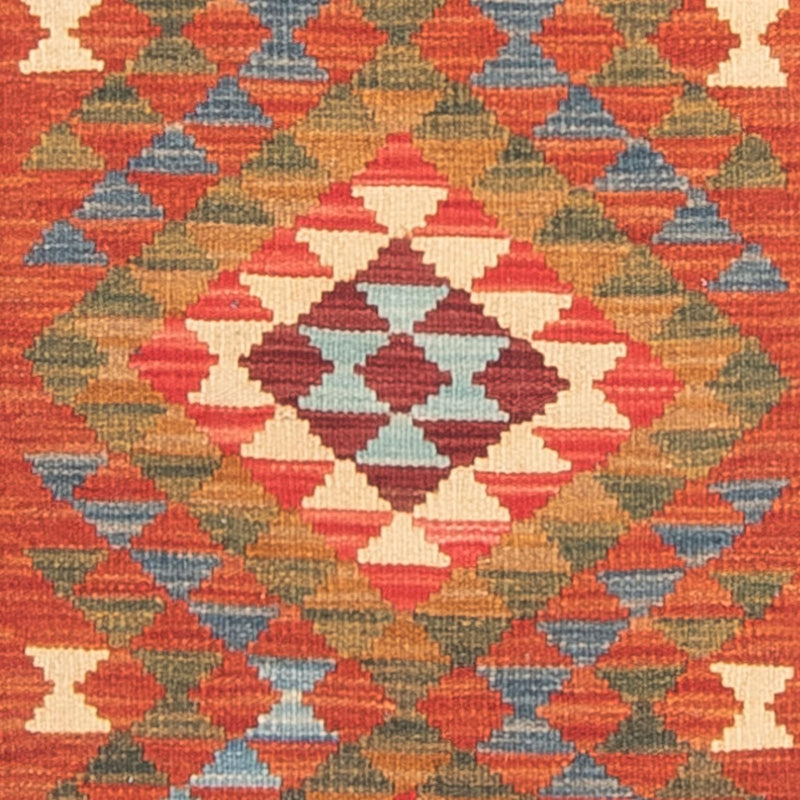 Løber Kelim Carpet - Splash - 300 x 80 cm - flerfarvet