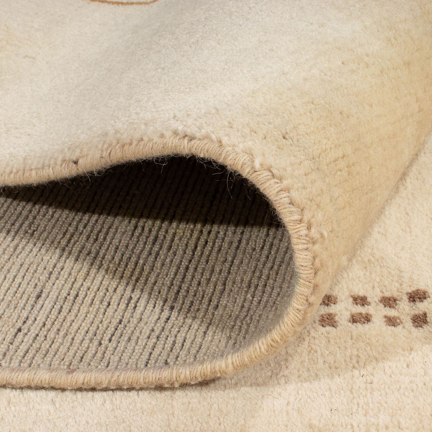 Gabbeh-tæppe - Indus - 192 x 143 cm - beige