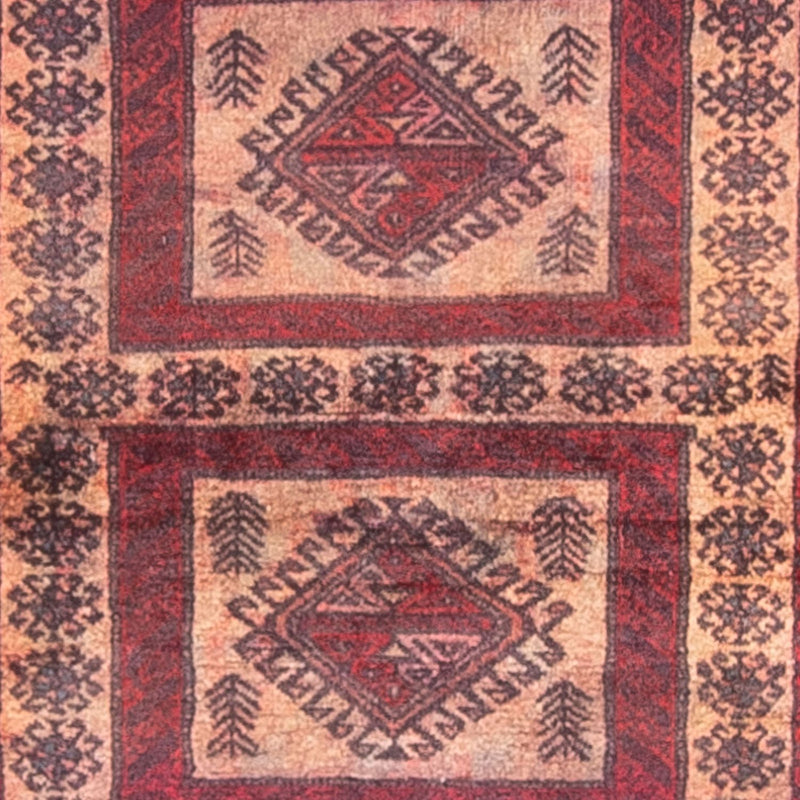Løber Baluch-tæppe - 202 x 101 cm - flerfarvet