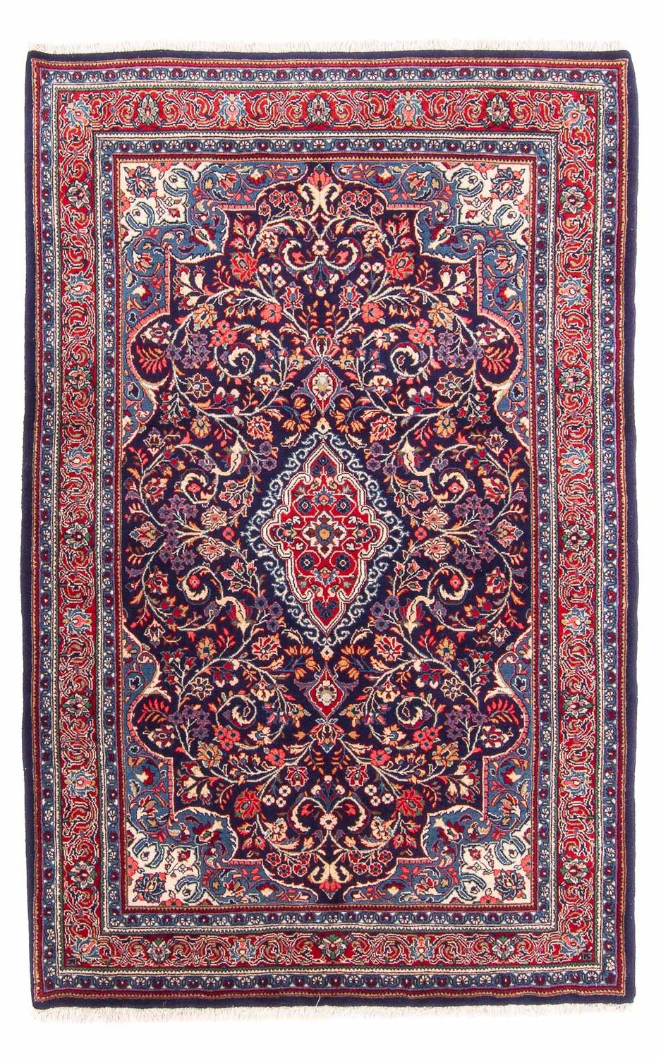 Persisk tæppe - Classic - 211 x 137 cm - mørkeblå