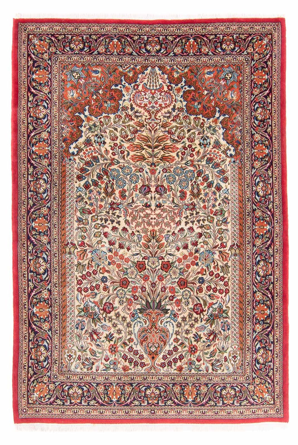 Persisk tæppe - Ghom - 200 x 137 cm - beige