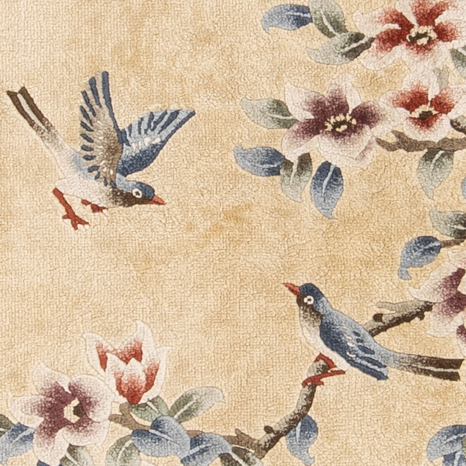 Silketæppe - China Silk - 120 x 61 cm - guld