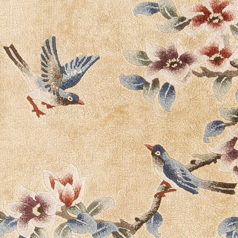 Silketæppe - China Silk - 120 x 61 cm - guld