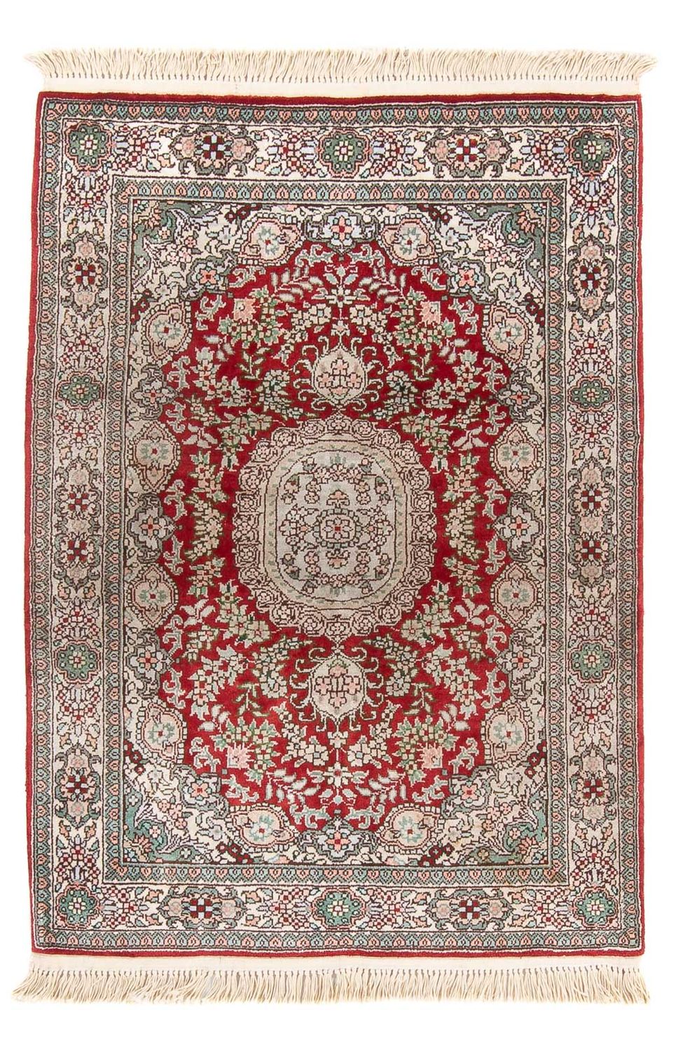 Silketæppe - China Silk - 93 x 62 cm - rød