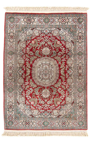 Silketæppe - China Silk - 93 x 62 cm - rød