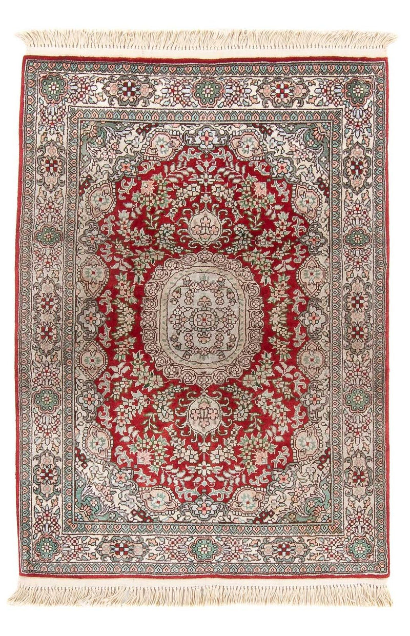 Silketæppe - China Silk - 93 x 62 cm - rød