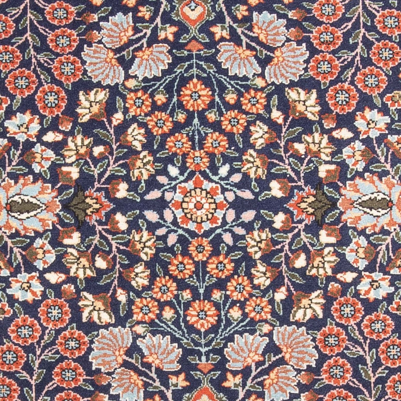 Orientalsk tæppe - Hereke - 107 x 82 cm - mørkeblå