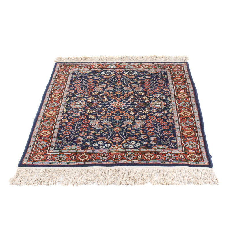 Orientalsk tæppe - Hereke - 107 x 82 cm - mørkeblå