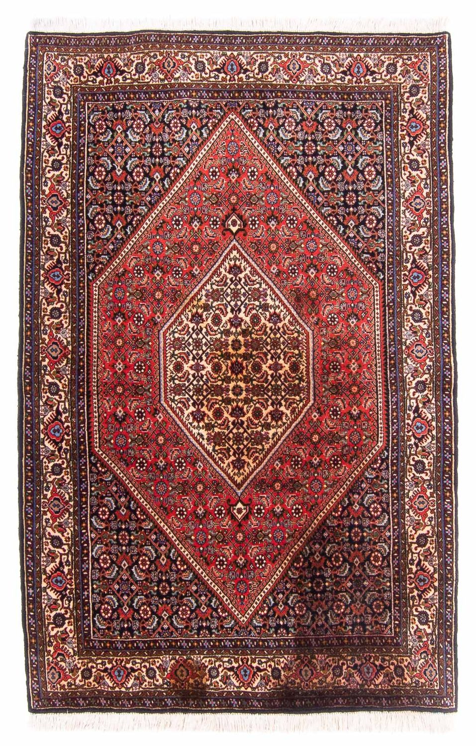 Persisk tæppe - Bijar - 170 x 114 cm - rød