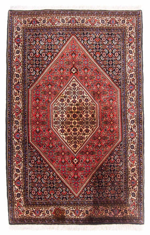 Persisk tæppe - Bijar - 170 x 114 cm - rød