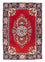 Persisk tæppe - Tabriz - 98 x 65 cm - rød