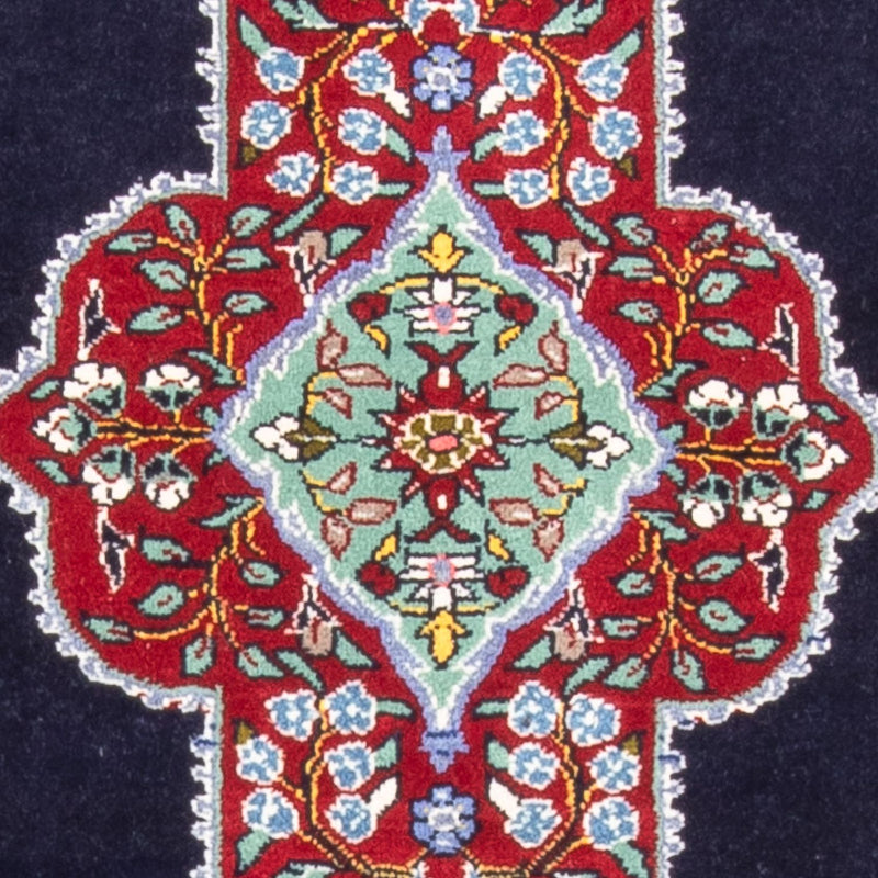 Persisk tæppe - Tabriz - Royal - 96 x 76 cm - mørkeblå