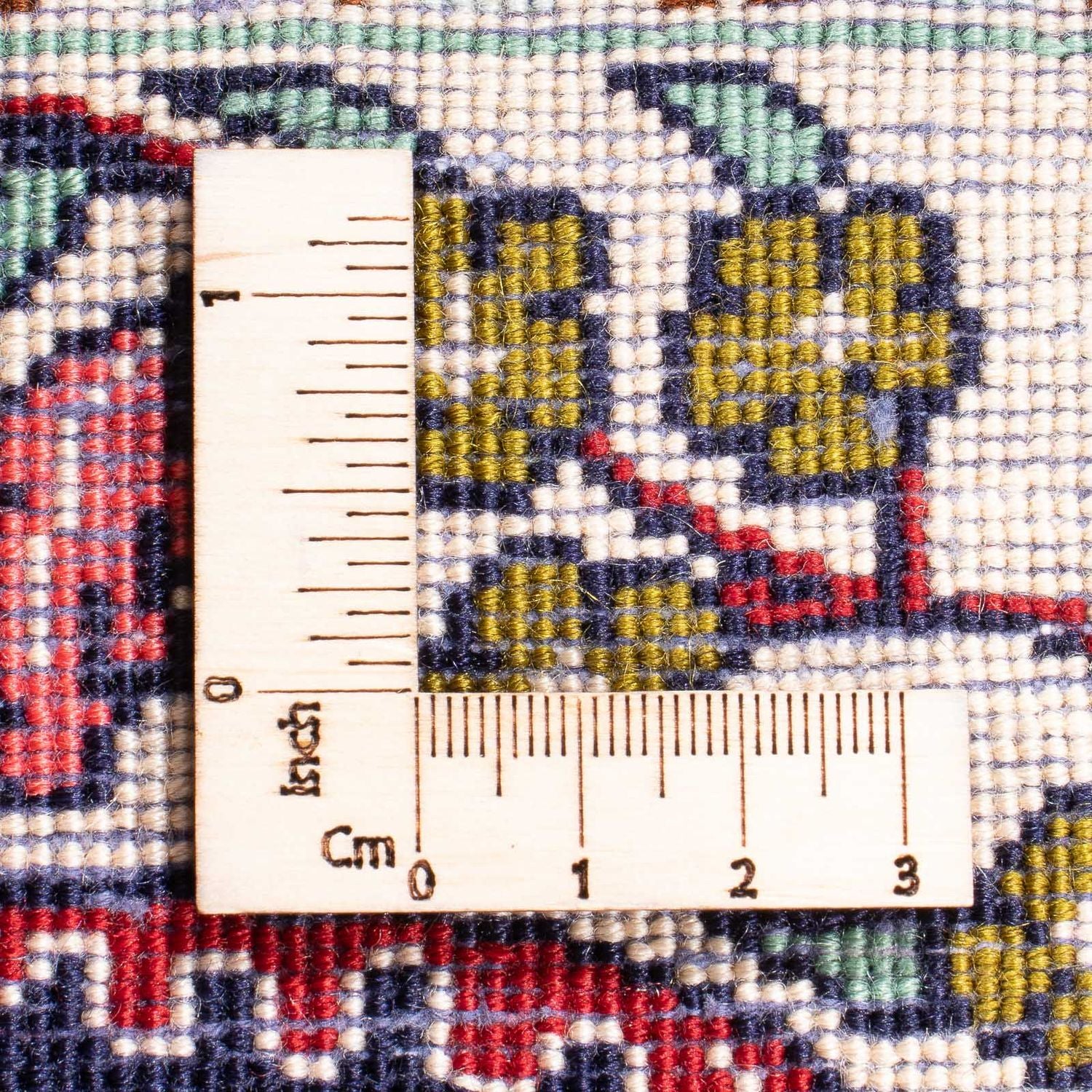 Persisk tæppe - Tabriz - Royal - 96 x 76 cm - mørkeblå