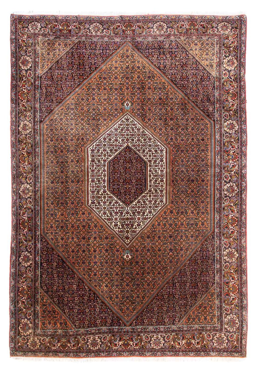 Persisk tæppe - Bijar - 305 x 210 cm - brun