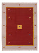 Moderne kilim Tæppe - Uldtæppe - rød