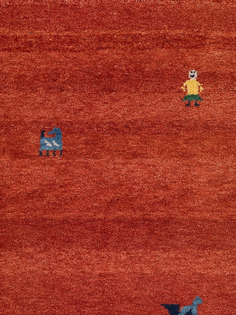 Indo Gabbeh Tæppe - Uldtæppe
