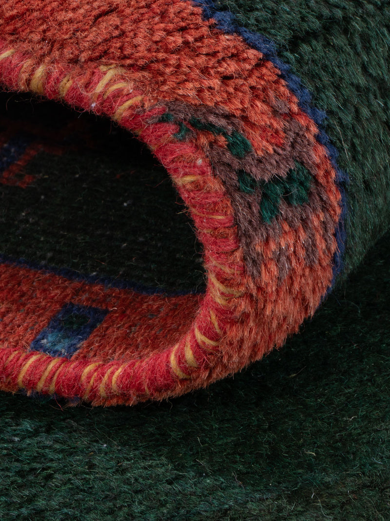 Läufer Gabbeh - Indus - 200 x 75 cm - dunkelgrün