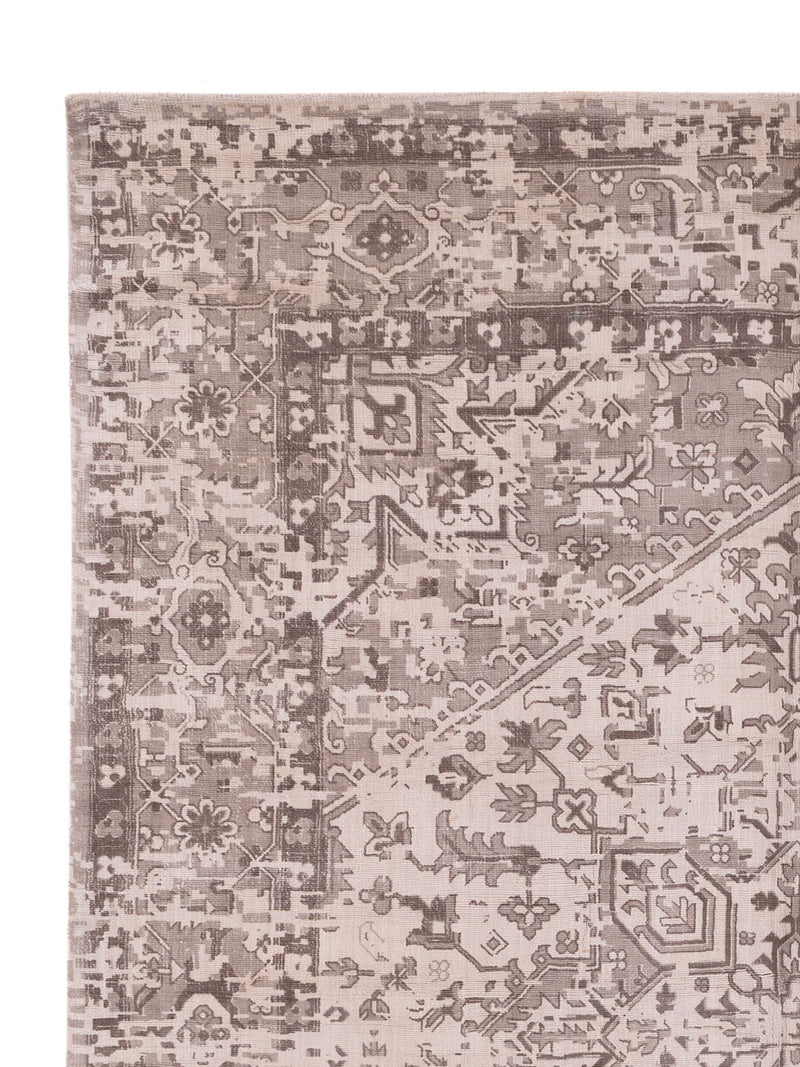 Viskose Teppich - 300 x 230 cm - grau