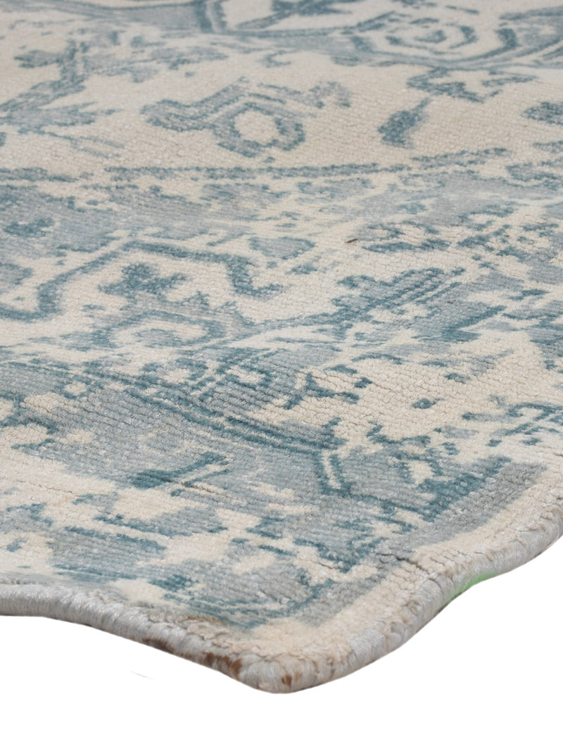 Läufer Viskose - 240 x 80 cm - türkis