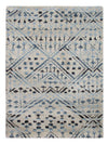 Indo Gabbeh Tæppe - Uldtæppe - Rektangulær / Lyseblå / 60 x 90 cm Rektangulær