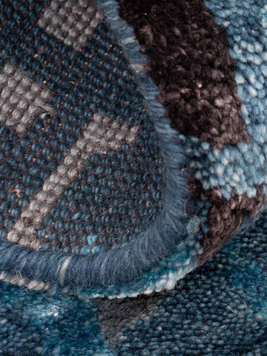 Gabbeh Teppich - Indus - 90 x 60 cm - blau