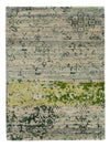 Indo Gabbeh Tæppe - Uldtæppe - Rektangulær / Lysegrøn / 60 x 90 cm Rektangulær