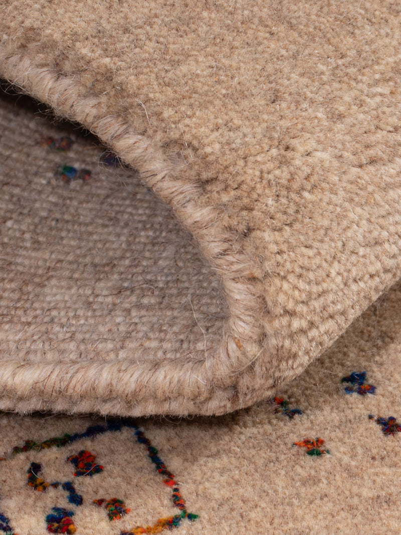 Gabbeh Teppich - Loribaft Softy - 90 x 60 cm - hellbeige