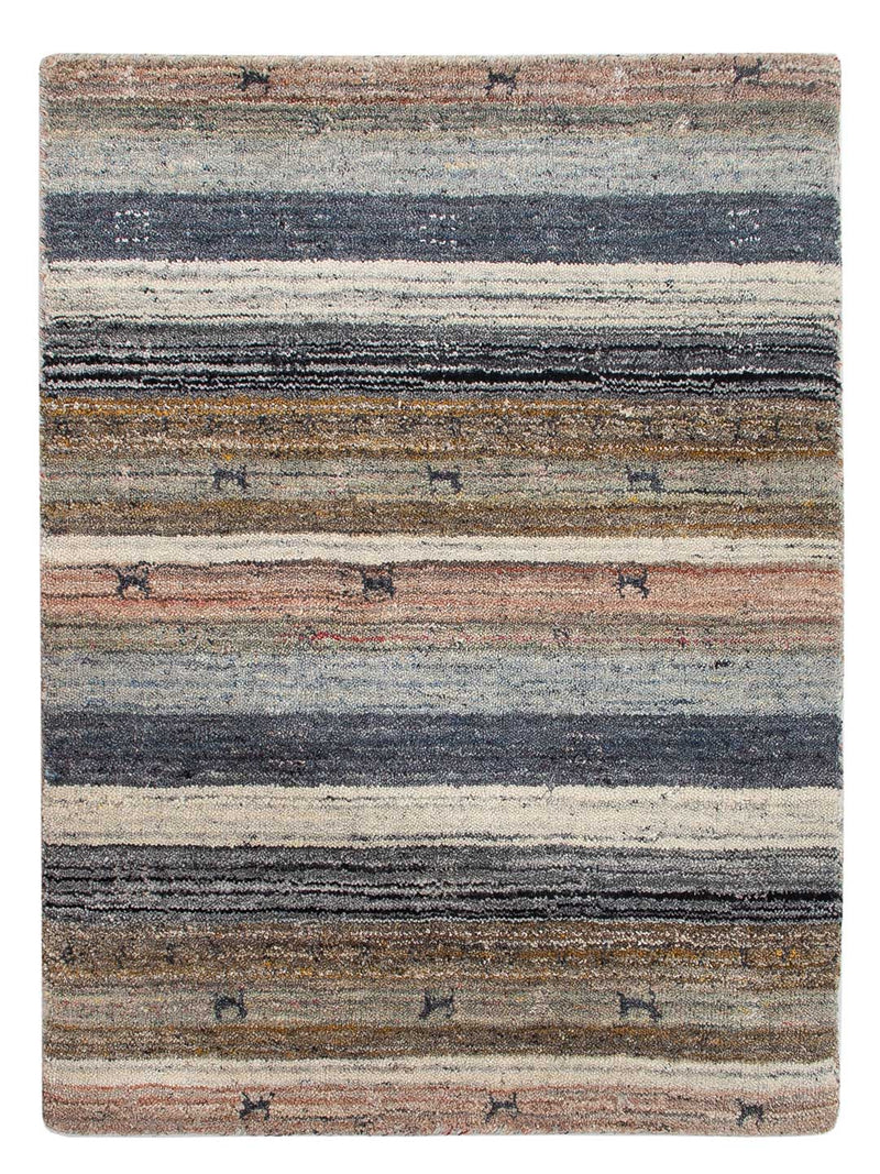 Gabbeh Teppich - Loribaft Softy - 90 x 60 cm - mehrfarbig