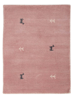 Gabbeh Teppich - Loribaft Softy - 90 x 60 cm - rosa