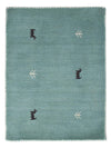 Gabbeh Loom Tæppe - Uldtæppe - Rektangulær / Turkis / 60 x 90 cm Rektangulær