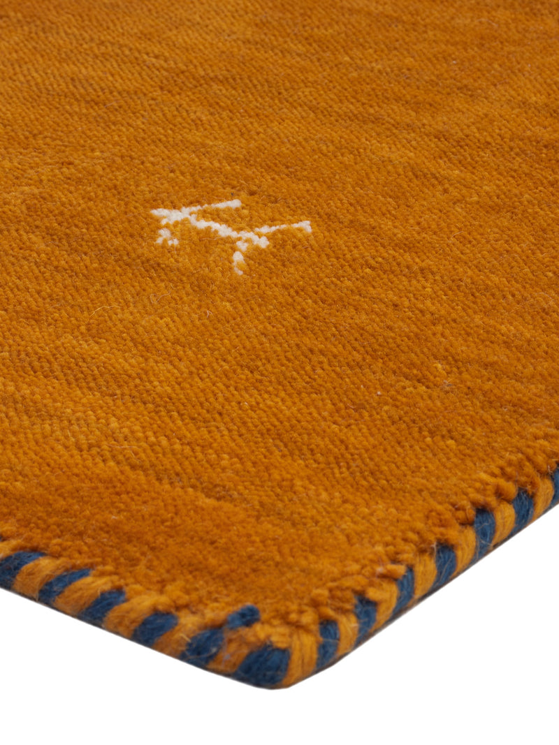 Gabbeh Teppich - Loribaft Softy - 90 x 60 cm - orange