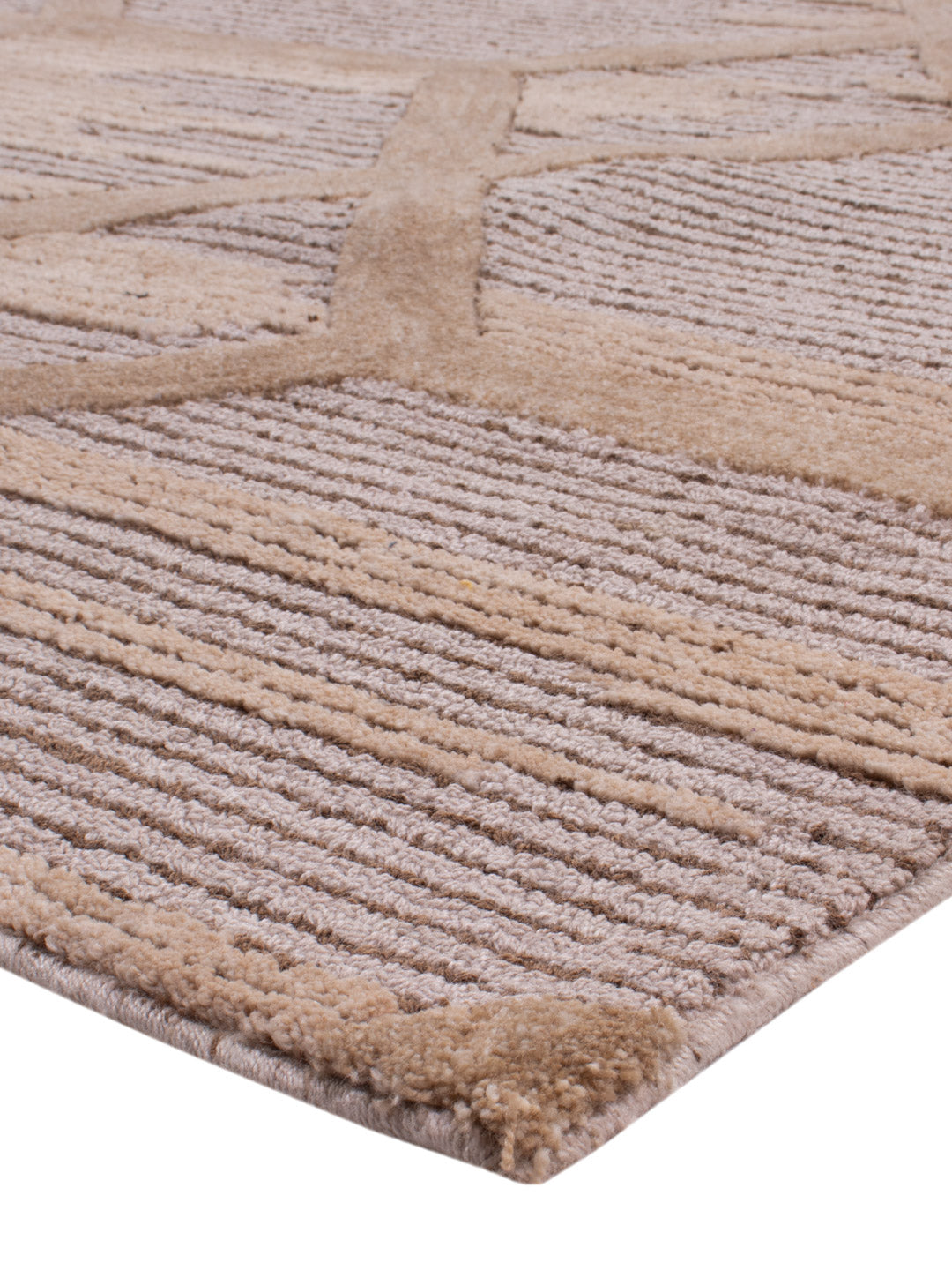 Designer Teppich - 330 x 240 cm - hellbeige