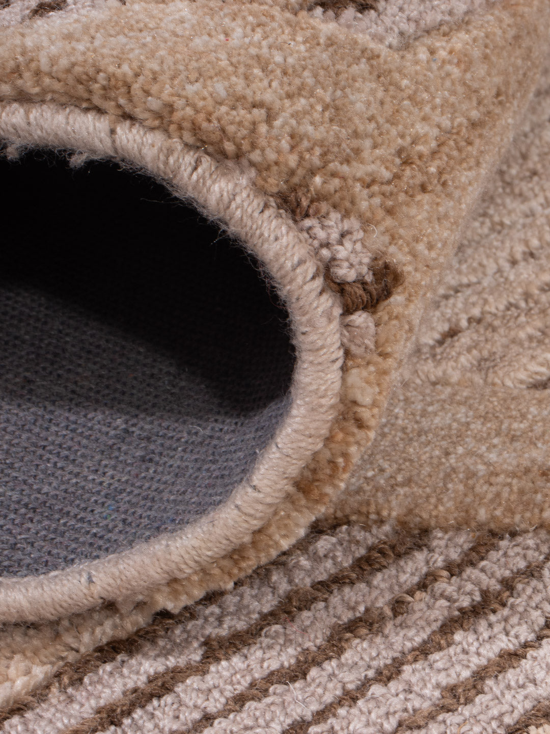 Designer Teppich - 330 x 240 cm - hellbeige