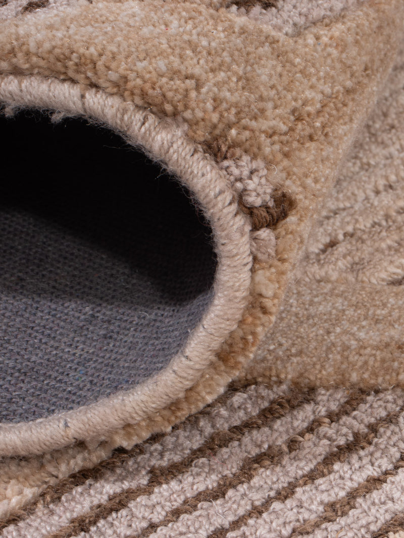 Designer Teppich - 330 x 240 cm - hellbeige