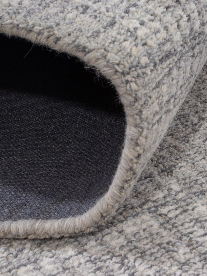 Wollteppich - 295 x 236 cm - hellgrau