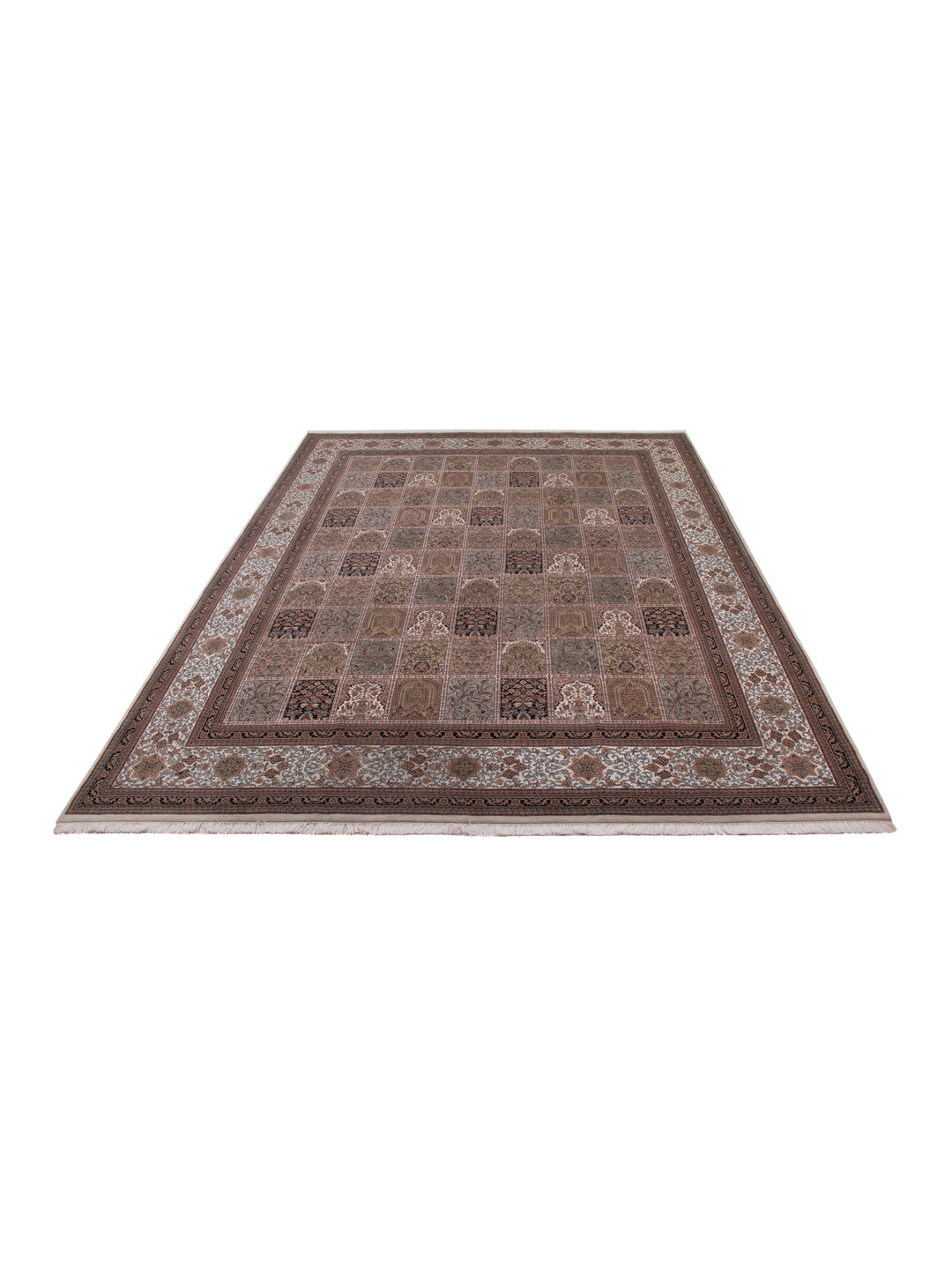 Orientteppich - Ghom - Indus - 396 x 306 cm - dunkelbeige