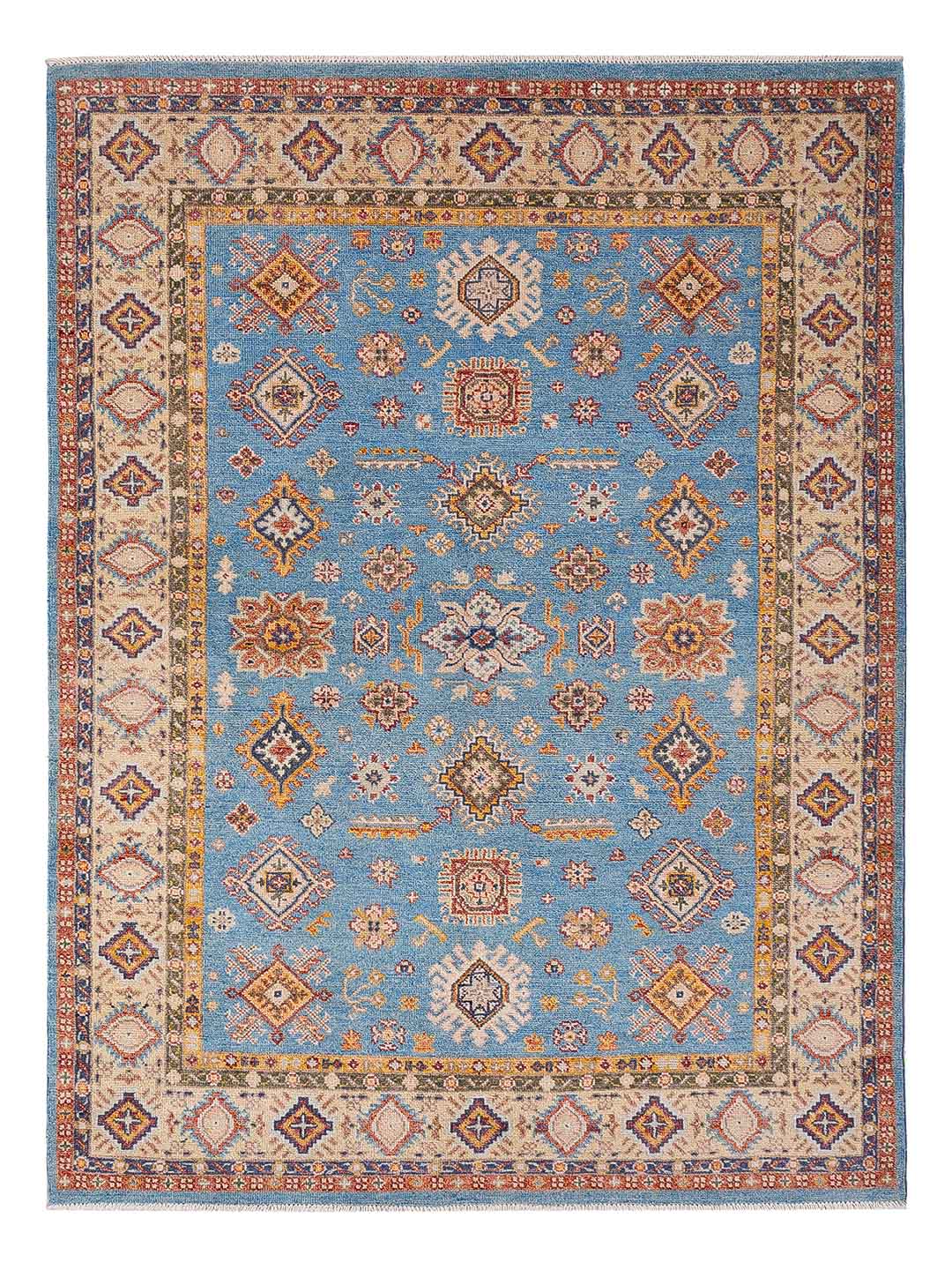 Ziegler Teppich - Kazak - 243 x 172 cm - hellblau