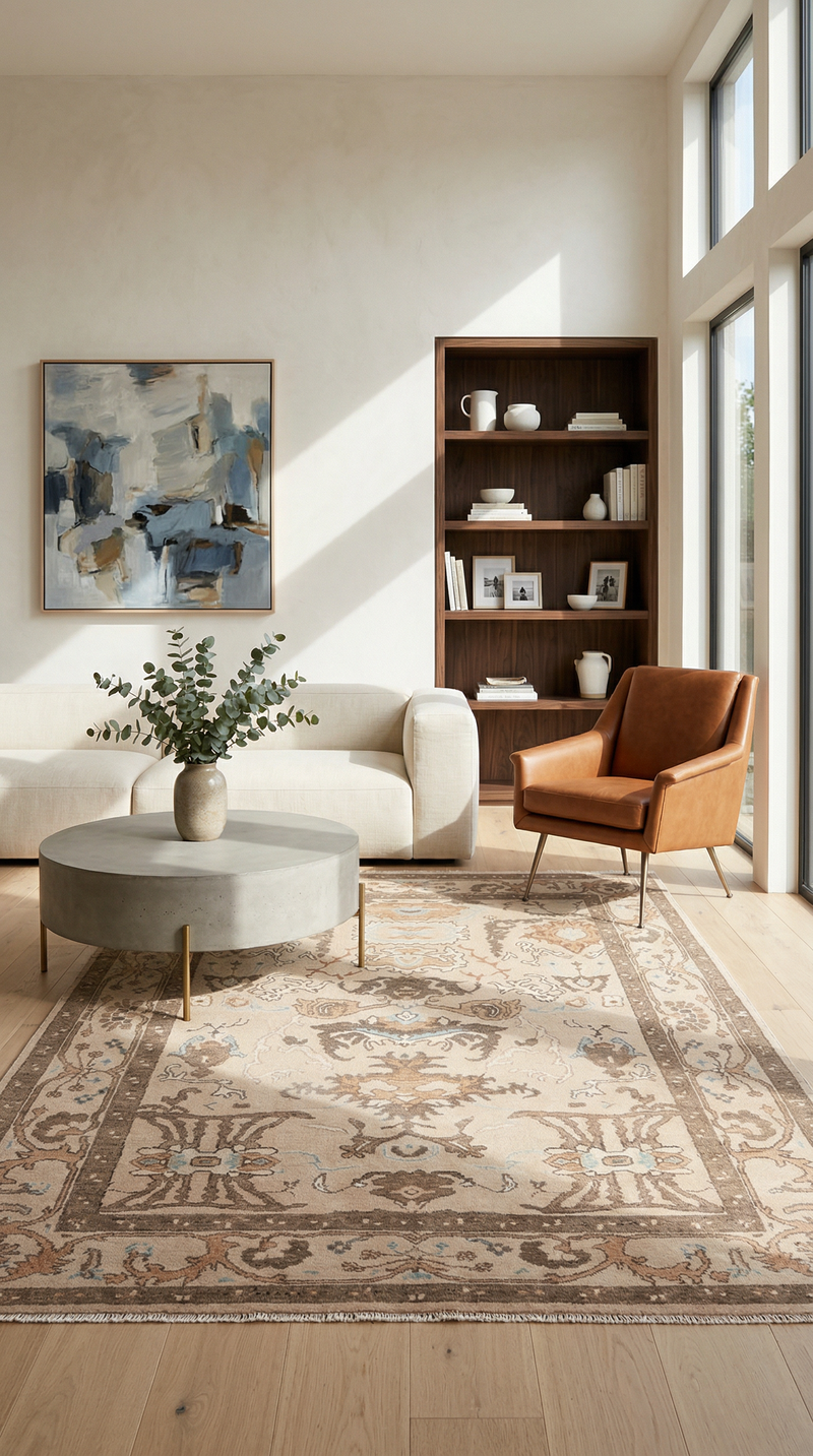 Ziegler Teppich 242x165cm - Orientteppich