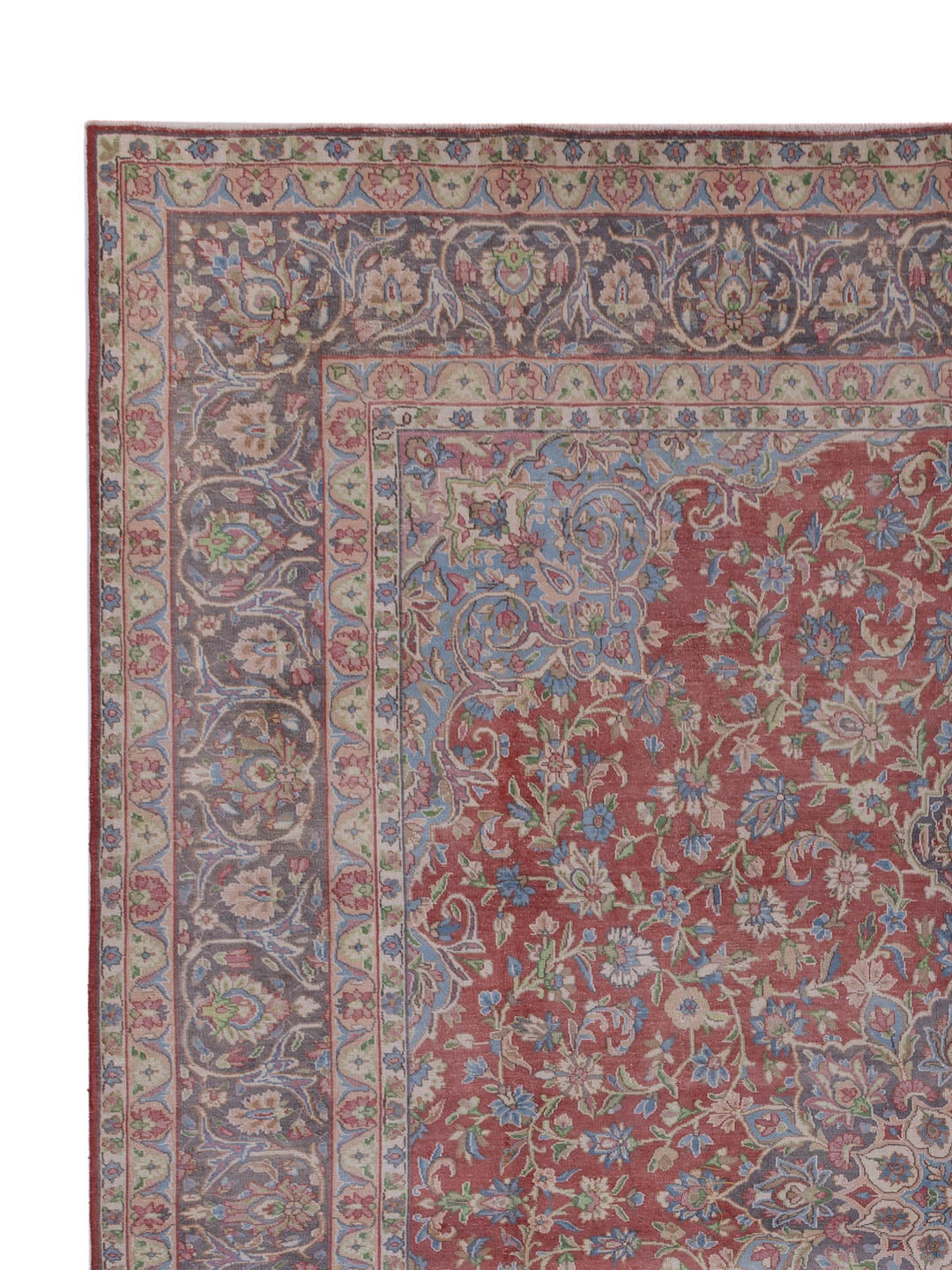 Vintage Teppich - 379 x 296 cm - hellrot