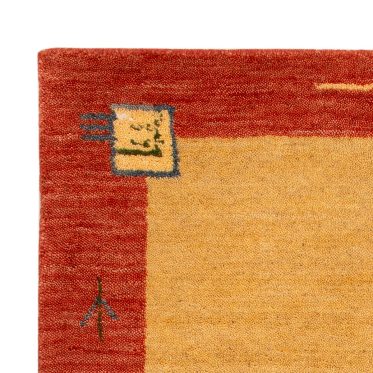 Gabbeh-tæppe - Softy - 90 x 60 cm - gul